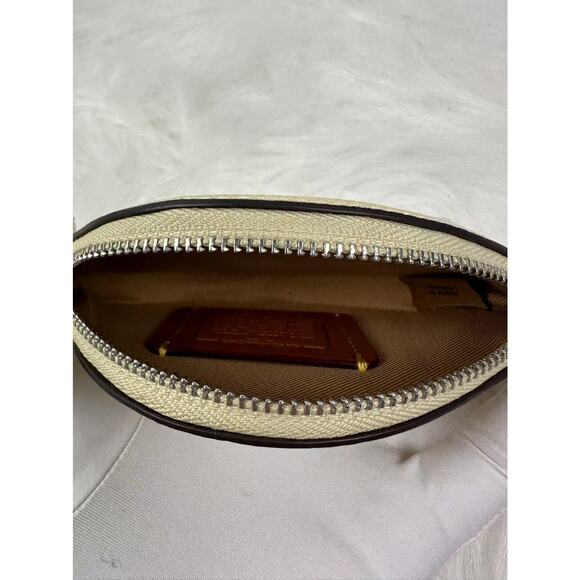 Coach Lemon Coin Case Pouch In Leather/Moonlight CAN30 NWT - Picture 4 of 4